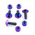 Titanium Number Plate Bolt Kit (USA/Italia) Purple Haze