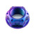 Titanium Flanged Axle Nut M22x(1.50mm) Swingarm Pivot Purple Haze