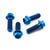 Titanium Pillion Footrest Hanger Bolt Kit Blue