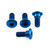 Titanium Pillion Footrest Hanger Bolt Kit Blue