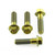 Titanium Pillion Footrest Hanger Bolt Kit Gold