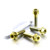 Titanium Pillion Footrest Hanger Bolt Kit DualDrive Gold