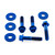 Titanium Radiator Mount Bolt Kit Race Spec Blue