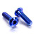 Titanium Rear Brake Master Cylinder Mount Bolts Blue