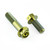 Titanium Rear Brake Mounting Bolt Kit Race Spec Gold