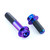 Titanium Rear Brake Mounting Bolt Kit Race Spec Purple Haze