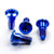 Titanium Rider Footrest Hanger Bolt Kit Blue