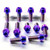 Titanium Rider Footrest Hanger Bolt Kit Purple Haze
