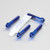 Titanium Rider Footrest Hanger Bolt Kit Blue