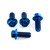 Titanium Rider Footrest Hanger Bolt Kit Hex Blue