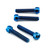 Titanium Rider Footrest Hanger Bolt Kit Torx Drive Blue