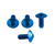 Titanium Speed Sensor Mount Bolt Kit Blue