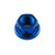 Titanium Sprocket Nut M10x(1.25mm) Drilled Blue