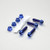 Titanium Subframe Mount Bolt Kit Blue