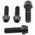 Titanium Top & Bottom Clamp Yoke Pinch Kit Black