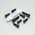 Titanium Top & Bottom Clamp Yoke Pinch Kit Black