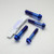 Titanium Top & Bottom Clamp Yoke Pinch Kit Blue