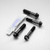 Titanium Top & Bottom Clamp Yoke Pinch Kit Black