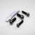 Titanium Top & Bottom Clamp Yoke Pinch Kit Black