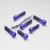 Titanium Top & Bottom Clamp Yoke Pinch Kit Purple Haze
