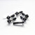 Titanium Top & Bottom Clamp Yoke Pinch Kit Black