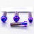 Titanium Top & Bottom Clamp Yoke Pinch Kit Purple Haze
