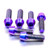 Titanium Top & Bottom Clamp Yoke Pinch Kit Purple Haze
