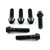 Titanium Top & Bottom Clamp Yoke Pinch Kit Black