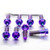 Titanium Top & Bottom Clamp Yoke Pinch Kit Purple Haze
