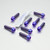 Titanium Top & Bottom Clamp Yoke Pinch Kit Purple Haze