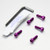 Aluminium Fuel Cap Kit Kawasaki Purple