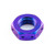 Titanium Drilled Nut M14x(1.25mm) Purple Haze