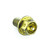 Titanium Flanged Hex Head Bolt M5x(0.80mm)x8mm Race Spec Gold