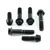 Stainless Steel Top & Bottom Yoke Pinch Set Black