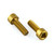Aluminium Water Bottle Cage Bolts M5x(0.80mm)x16mm Parallel Head Socket Cap Pack x2 Gold