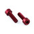 Aluminium Water Bottle Cage Bolts M5x(0.80mm)x16mm Parallel Head Socket Cap Pack x2 Red
