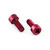 Aluminium Water Bottle Cage Bolts M5x(0.80mm)x12mm Parallel Head Socket Cap Pack x2 Red