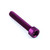 Aluminium Top Cap Bolt Kit M6x(1.00mm)x35mm Parallel Head Socket Cap Purple