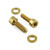 Stainless Steel Cycle Caliper Kit M6x(1.00)x20mm Parallel Socket Cap & Washers Gold