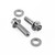 Stainless Steel Cycle Caliper Kit M6x(1.00)x20mm Race Spec Bolt & Washers