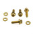 Stainless Steel Cycle Caliper Kit M6x(1.00)x20mm Race Spec Bolt & Washers Gold
