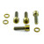 Titanium Cycle Caliper Kit M6x(1.00)x20mm Parallel Socket Cap & Washers Gold