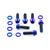 Titanium Stem Bolt Kit M5x(0.80mm)x16mm Socket Cap & Washers Purple Haze