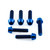 Titanium Stem Bolt Kit M5x(0.80mm)x20mm Socket Cap Blue