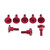 Aluminium Yamaha Top Cam Bolt Fazer/Others Set x 8 Red