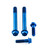 Titanium Clip-On / Handle Bar Mount Bolt Kit  Blue