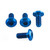 Titanium Disc Bolt To Fit Triumph/BMW M8x18mm Pack x4 Blue