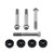 Titanium Front Brake Radial Caliper Mount Bolt Kit M10x(1.25mm)x70mm Race Spec with 7mm Spacer Black
