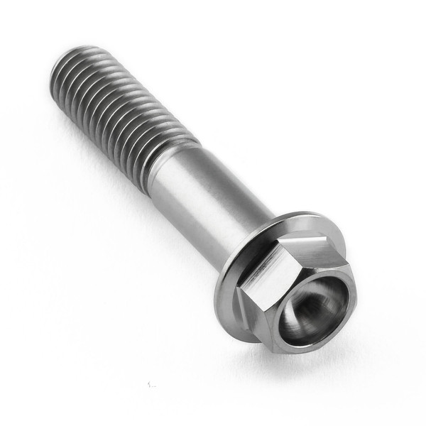 Titanium Flanged Hex Head Bolt M8x(1.25mm)x40mm