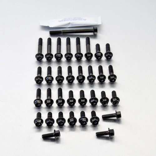 Titanium Engine Kit Kawasaki Z250/SL Ninja Flanged Hex Head Bolt Black